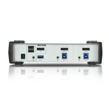 ATEN CS1912 2-Portu USB 3.1 Gen 1 DisplayPort 1.1 KVMP™ Slēdzis ar Skaļruni (KVM kabeļi iekļauti)