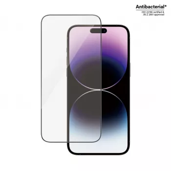 Aizsargstikls PanzerGlass Apple iPhone 14 Pro Max Ultra-Wide Fit, skrāpējumiem un triecieniem izturīgs