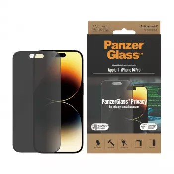 PanzerGlass ® Privātuma ekrāna aizsargs iPhone 14 Pro | Ultra-Wide Fit ar EasyAligner