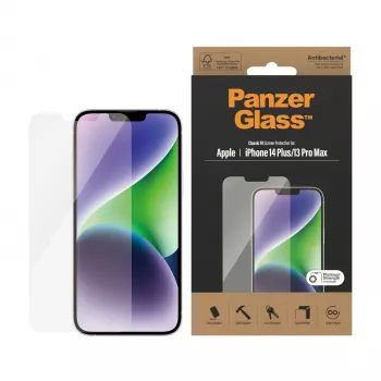 Aizsargstikls PanzerGlass Apple iPhone 14 Plus / 13 Pro Max — Izturīgs pret skrāpējumiem un triecieniem