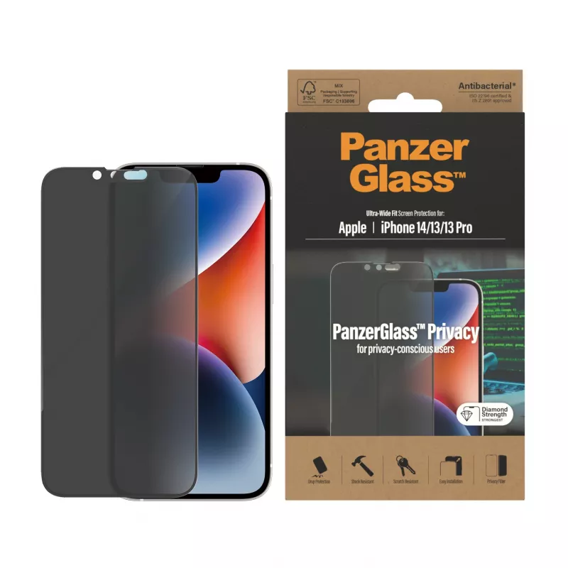 Aizsargstikls ar privātuma filtru PanzerGlass Apple iPhone 14 / 13 / 13 Pro
