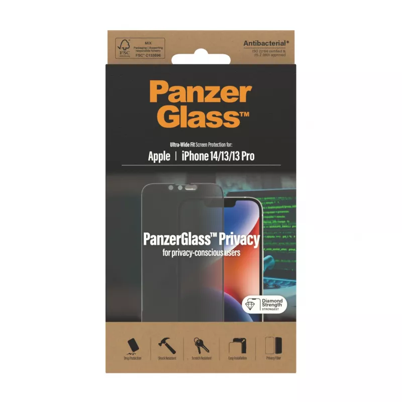 Aizsargstikls ar privātuma filtru PanzerGlass Apple iPhone 14 / 13 / 13 Pro