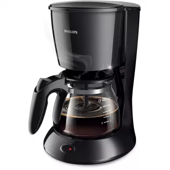 Pilienu kafijas automāts Philips HD7432/20 — 750 W, 1.2 L pagatavošana (0.6 L tvertne), 7 tases, melns