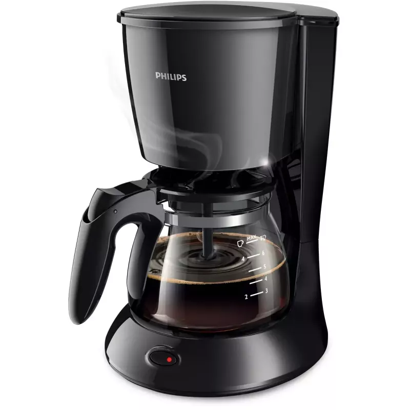 Philips Daily Collection HD7432/20 pilienu kafijas aparāts, 750 W, 0,6 l ūdens tvertne, 2-7 tases, melns