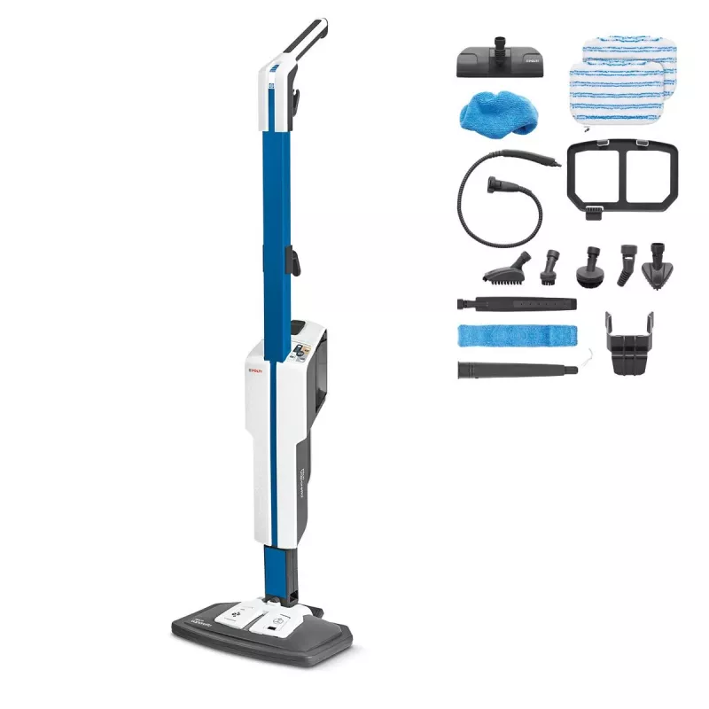 Polti Vaporetto SV620_Style tvaika mops 0.5 L 1500 W Zils, Balts