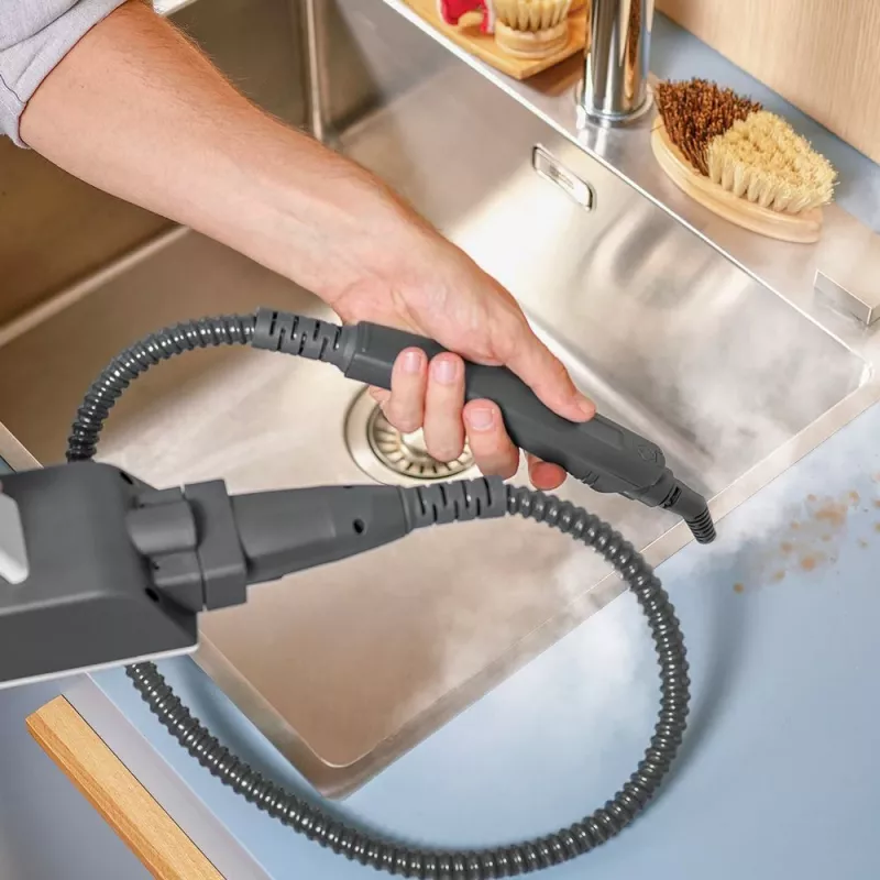 Polti Vaporetto SV620_Style tvaika mops 0.5 L 1500 W Zils, Balts