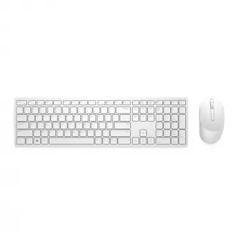 DELL Pro bezvadu tastatūra un pele - KM5221W - US International (QWERTY) - Balts