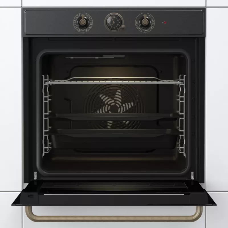 Gorenje BO3CO4L02 1 BOS67371CLB PL_ILCL liela elektriskā cepeškrāsns, 77 L, 2300 W, iebūvējama, melna