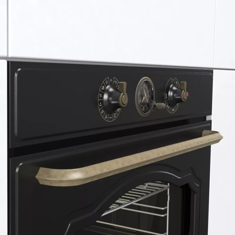 Gorenje BO3CO4L02 1 BOS67371CLB PL_ILCL liela elektriskā cepeškrāsns, 77 L, 2300 W, iebūvējama, melna