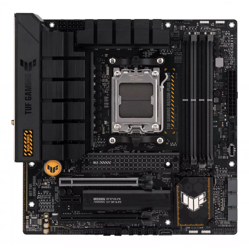ASUS TUF GAMING B650M-PLUS WIFI mātesplate, AMD B650, Socket AM5, micro ATX