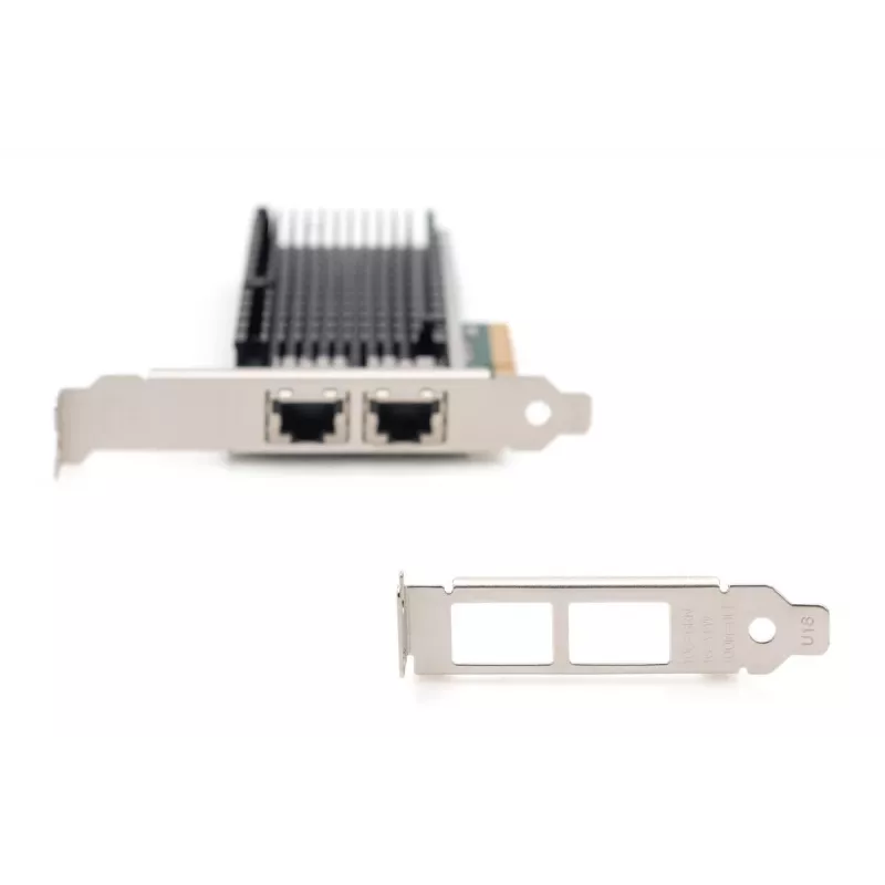 DIGITUS Ethernet servera adapteris - 10Gbps Divu Portu Pci-E X8. Intel X540 BT2