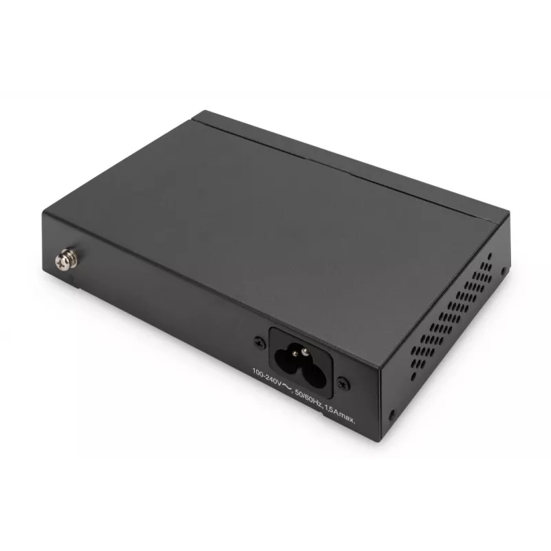DIGITUS PoE slēdzis 4+1 porti Gigabit nekonfigurējams 4 PoE porti