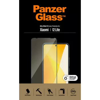 Aizsargstikls PanzerGlass Xiaomi 12 Lite Ultra-Wide Fit, skrāpējumiem un triecieniem izturīgs
