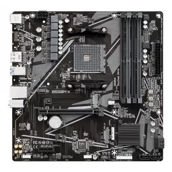 Mātesplate GIGABYTE B550M K - AMD Ryzen 5000, DDR4 līdz 4733MHz, PCIe 4.0 M.2, 1GbE LAN