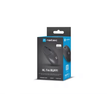 Natec Ruff 2 optiskā USB pele, melna, 1000 DPI