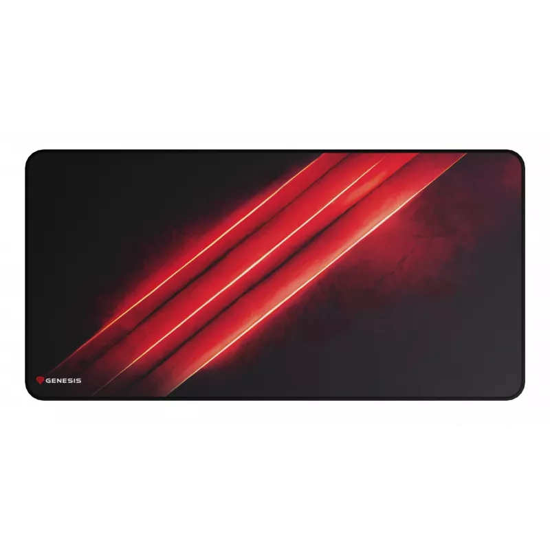 GENESIS Carbon 500 Maxi Flash G2 Gaming peles paliktnis Melns, Sarkans