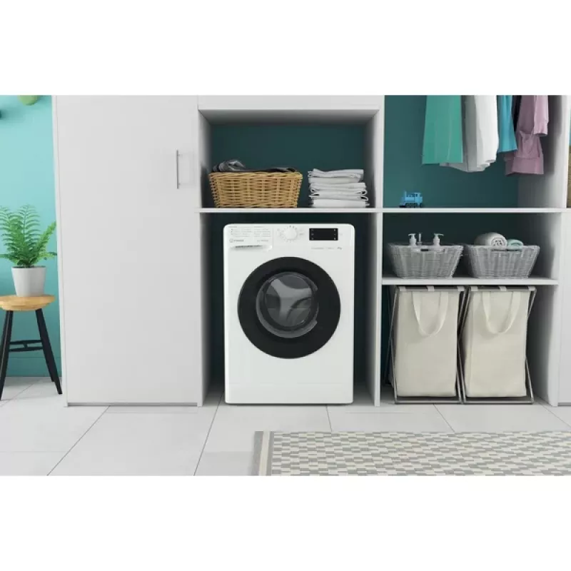 Indesit MTWSE 61294 WK EE veļas mazgājamā mašīna, priekšējā ielāde, 6 kg, 1151 RPM, balta