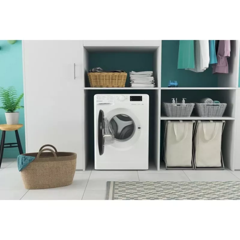 Indesit MTWSE 61294 WK EE veļas mazgājamā mašīna, priekšējā ielāde, 6 kg, 1151 RPM, balta