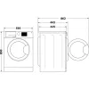 Indesit MTWSE 61294 WK EE veļas mazgājamā mašīna, priekšējā ielāde, 6 kg, 1151 RPM, balta