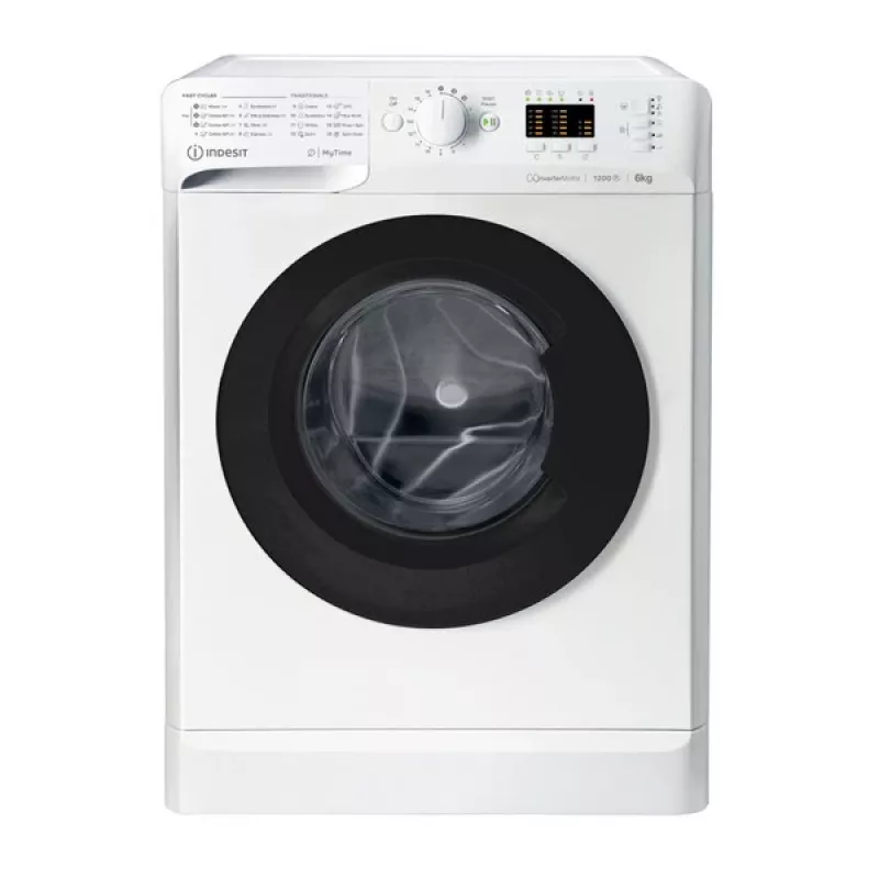 Indesit MTWSA 61294 WK EE veļas mazgājamā mašīna, priekšējā ielāde, 6 kg, 1151 RPM, balta