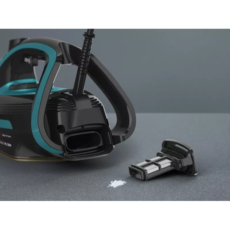 Tefal Puregliss FV8066 sausā un tvaika gludeklis ar Durilium AirGlide Autoclean zoli 3000 W Melns, Zils
