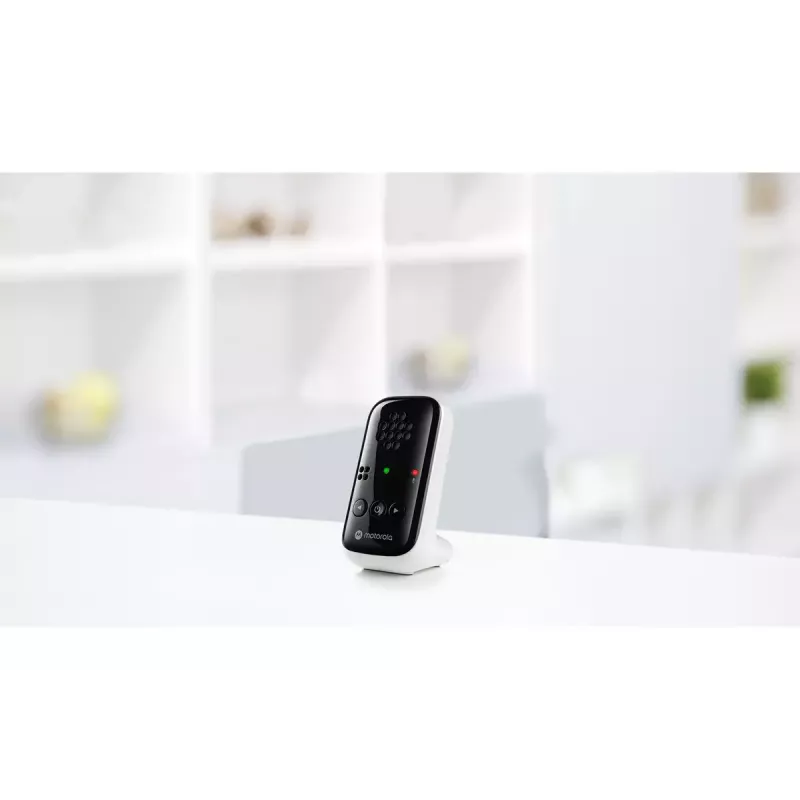 Audio mazuļa monitors Motorola PIP10 ar DECT bezvadu tehnoloģiju, augstas jutības mikrofonu, pārnēsājamu vecāku ierīci