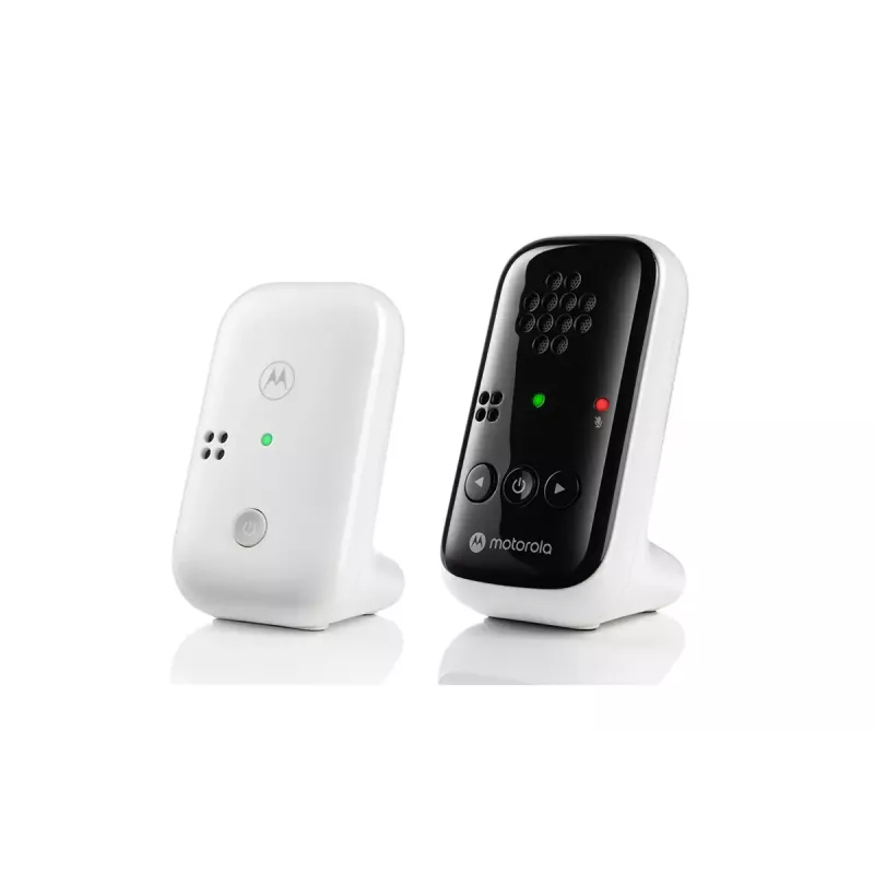 Audio mazuļa monitors Motorola PIP10 ar DECT bezvadu tehnoloģiju, augstas jutības mikrofonu, pārnēsājamu vecāku ierīci