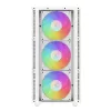 DeepCool CH560 Digital WH Mid-Tower datora kārba, E-ATX/ATX, rūdīts stikls, 3x 140 mm ARGB ventilatori, digitālais statusa displejs, USB-C, balta