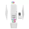 DeepCool CH560 Digital WH Mid-Tower datora kārba, E-ATX/ATX, rūdīts stikls, 3x 140 mm ARGB ventilatori, digitālais statusa displejs, USB-C, balta