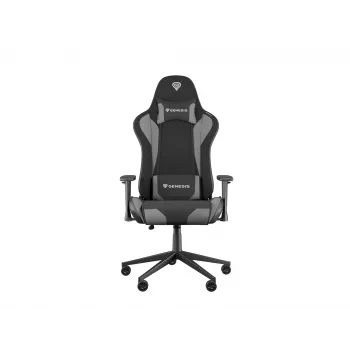 Spēļu krēsls GENESIS NITRO 440 G2 polsterēts sēdeklis Melns Pelēks Maks. svars 120 kg