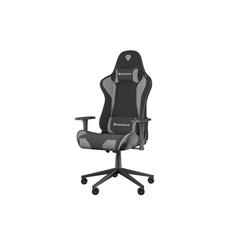 Spēļu krēsls GENESIS NITRO 440 G2 polsterēts sēdeklis Melns Pelēks Maks. svars 120 kg