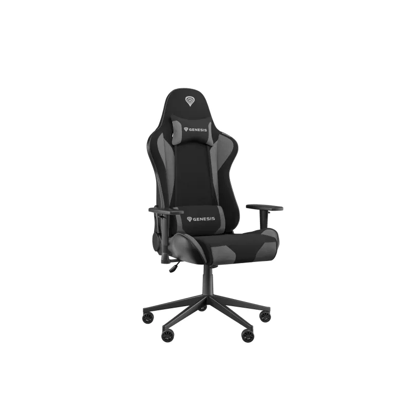 Spēļu krēsls GENESIS NITRO 440 G2 polsterēts sēdeklis Melns Pelēks Maks. svars 120 kg