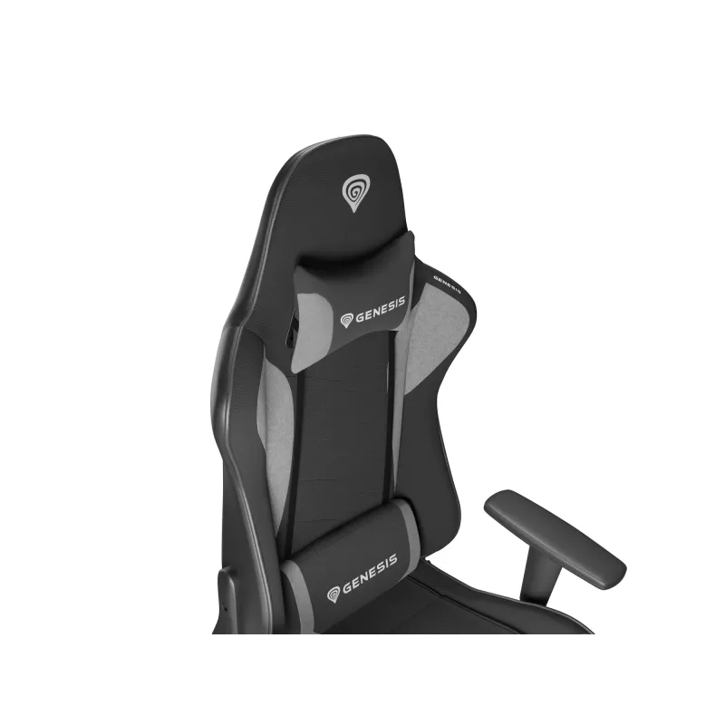 Spēļu krēsls GENESIS NITRO 440 G2 polsterēts sēdeklis Melns Pelēks Maks. svars 120 kg