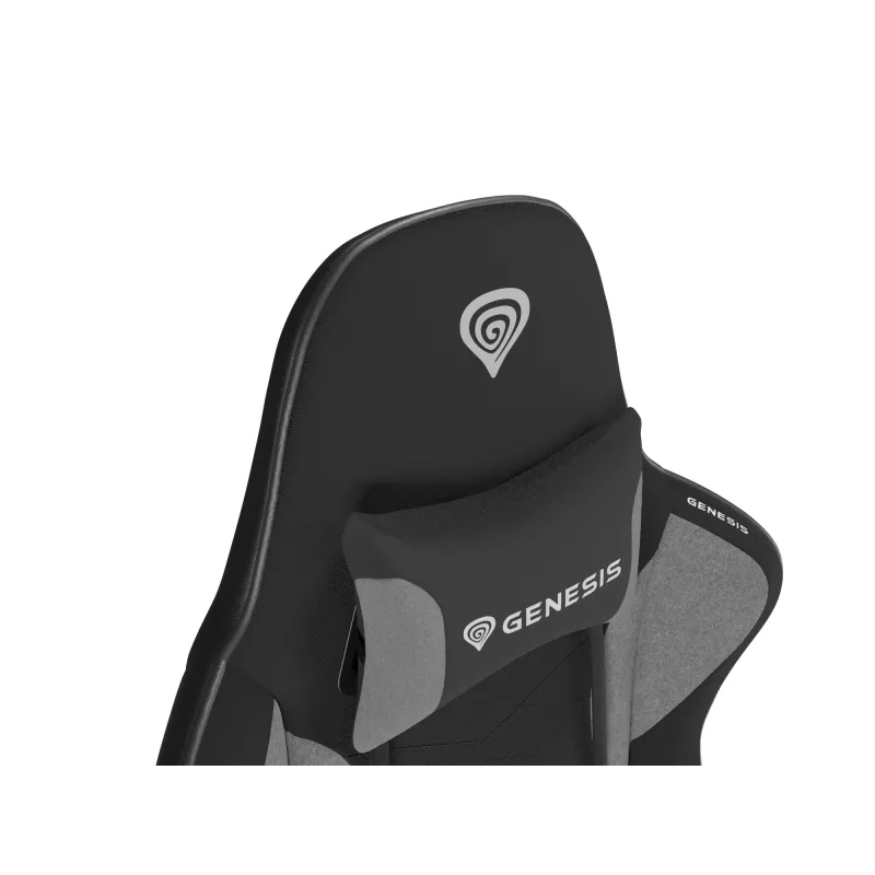 Spēļu krēsls GENESIS NITRO 440 G2 polsterēts sēdeklis Melns Pelēks Maks. svars 120 kg