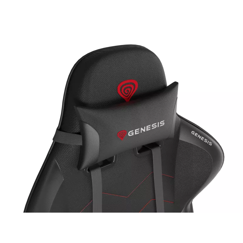 GENESIS Nitro 550 G2 universāls spēļu krēsls, polsterēts sēdeklis, melns