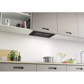 Iebūvējamā tvaika nosūcējs CANDY CPY5MBG, 520 mm, 298 m³/h, melns stikls, izvads/recirkulācija