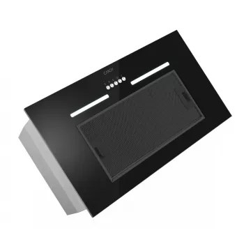 Iebūvējamā tvaika nosūcējs CANDY CPY5MBG, 520 mm, 298 m³/h, melns stikls, izvads/recirkulācija