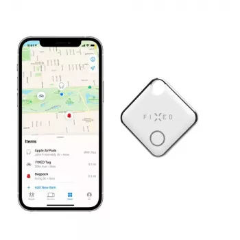 Bluetooth izsekošanas birka FIXED FIXTAG-WH — balta, 11 g