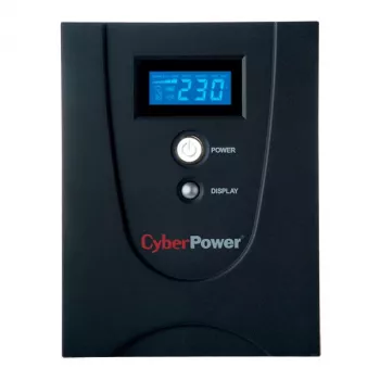 Nepārtrauktās barošanas avots CYBERPOWER VALUE2200EILCD, 2.2 kVA (1320 W), 6 AC kontaktligzdas, AVR, LCD, torņa tips, 230 V