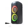 Pārtskaņas skaļrunis Sharp PS-949 — 2.1 kanāli, 132 W PMPO, 8 collu zemfrekvences skaļrunis, Bluetooth A2DP/AVRCP, vadu un bezvadu, melns, plastmasas korpuss