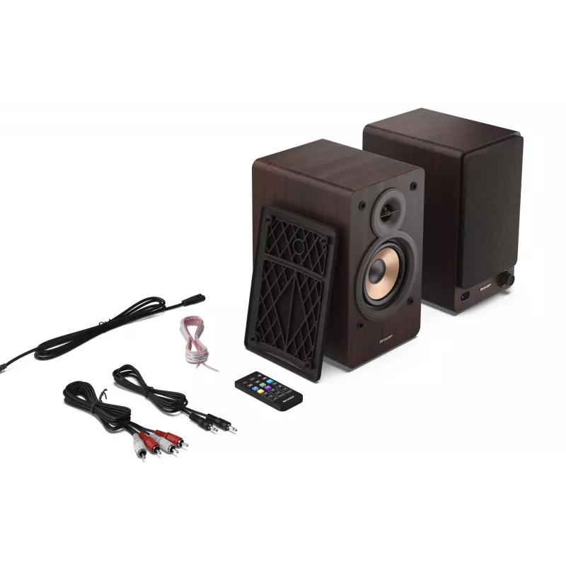 Sharp CP-SS30BR grāmatplauktu skaļruņi 2-virzienu Brūni Vadu & Bezvadu 60 W