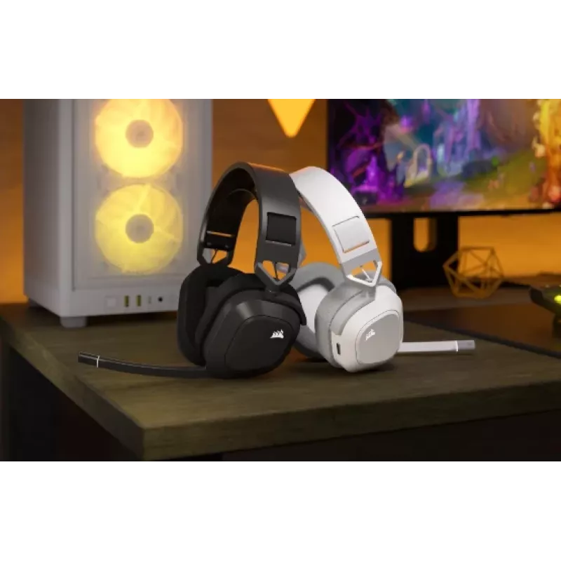 CORSAIR Gaming Austiņas HS80 Max - Bezvadu - Tērauda Pelēka