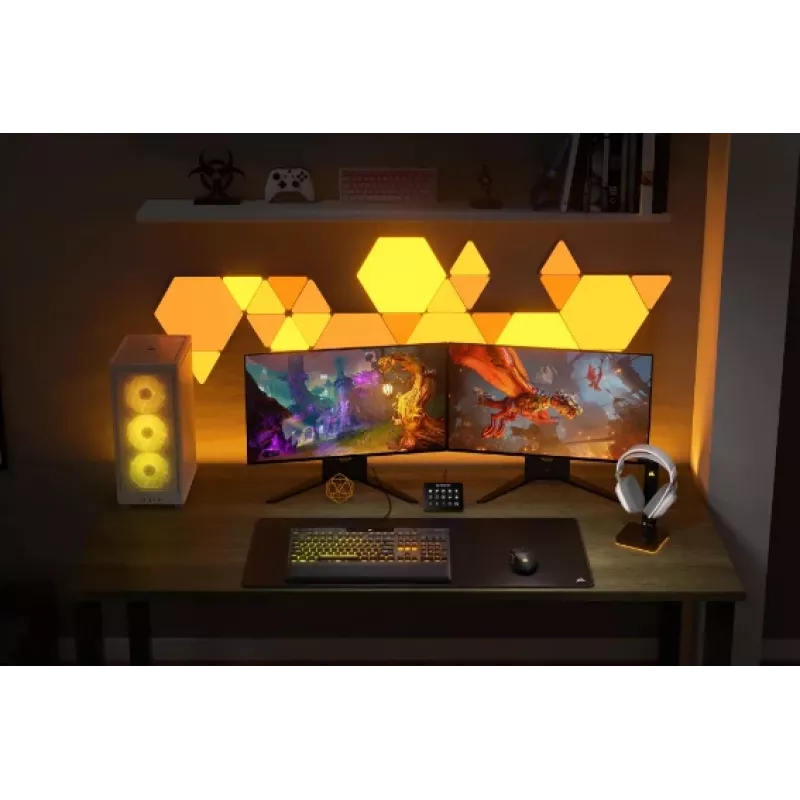 Corsair HS80 MAX bezvadu spēļu austiņas – balta