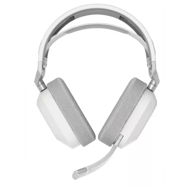 Corsair HS80 MAX bezvadu spēļu austiņas – balta