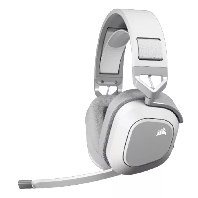 Corsair HS80 MAX bezvadu spēļu austiņas – balta