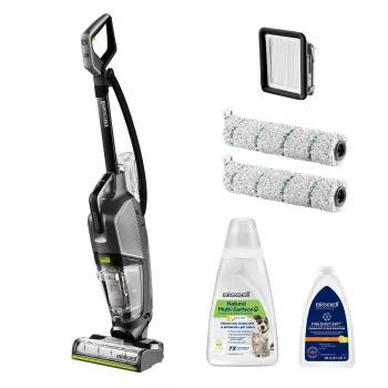 Bissell CrossWave Hydrosteam Pet Pro stāvsūcējs AC Slapjā un sausā tīrīšana Bezmaiss 0 L 1100 W Melns, Sudrabs