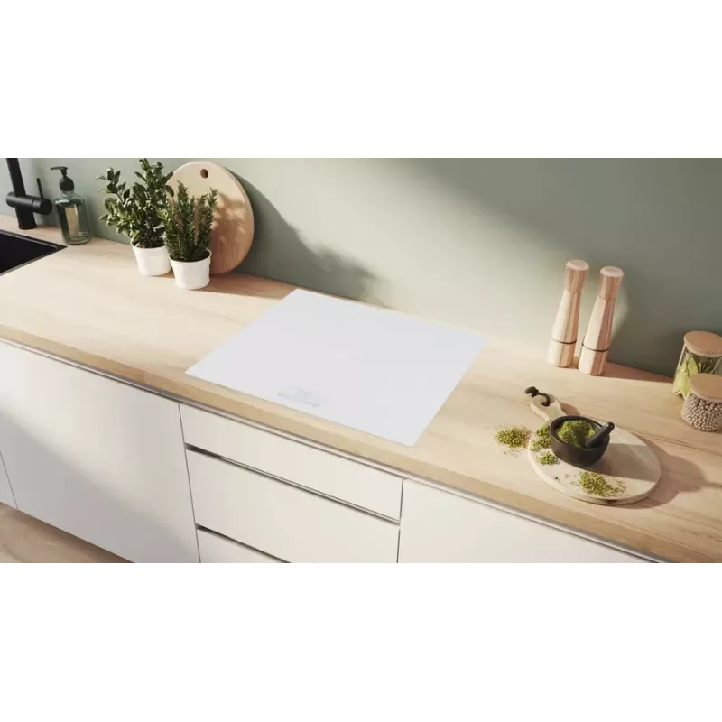 Bosch Serie 4 PIV83KHC1E Baltā iebūvējamā 59.2 cm zonas indukcijas plīts virsma 4 zonām