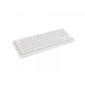 GENESIS Thor 404 TKL spēļu tastatūra USB QWERTY US International Balta