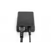 DIGITUS Gigabit PoE+ Sadalītājs, 10/100/1000 Mbps, 24W Ieeja: 802.3at PoE, Izeja: 5V/2A, 9V/2A, 12V/2A, plastmasas korpuss, melns