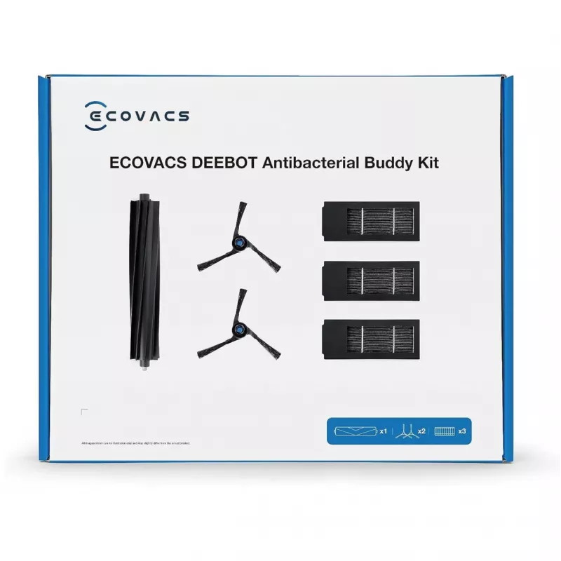 Piederumu komplekts Ecovacs DKT060099 robotputekļsūcējam Melns 6 gab.